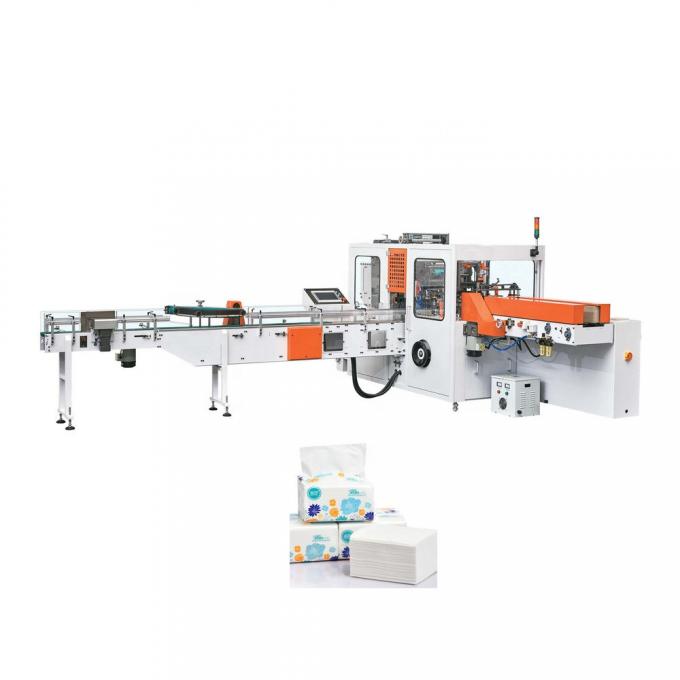 1/2 Fold Soft Bag Pack Facial Tissue Paper Machine Productielijn Hoge snelheid Automatisch Verpakkingssysteem 5