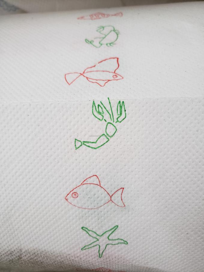 Mooi ontworpen dot to dot lamineerbare embossing keuken handdoek papier terugspoelen machine 10