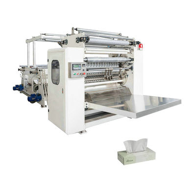 Multi-line gezichtsweefsel V Fold weefsel vouwmachine Hoog efficiëntie 400-600 / vellen / min / lijn