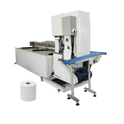 Industrial Toilet Paper Roll Cutting Machine Band Saw 15KW 15-30cuts/Min Volledig automatisch