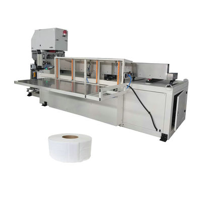 Automatische Maxi Toiletpapier Tissue Roll Band Zaag Snijmachine Grote diameter 150-300mm Verstelbaar