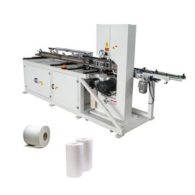 High Speed Band Saw Toiletpapier Keuken Handdoek Snijmachine te koop 100cuts/min