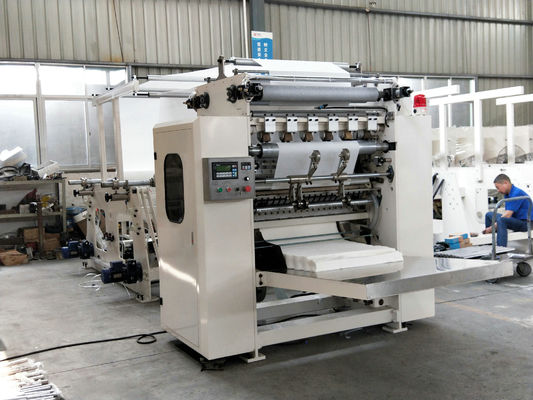 Automatische V-vouw gezichtsweefselpapiermachine 100-230 mm verstelbaar