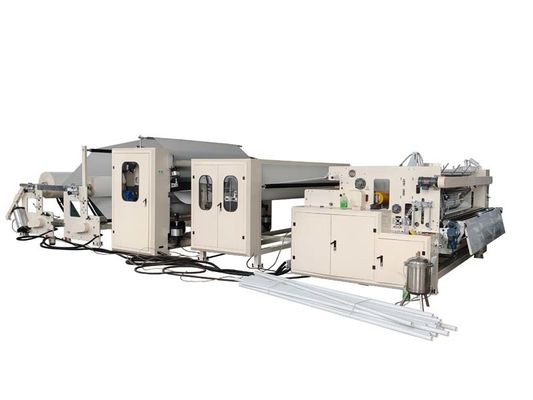 Automatische wc-papier-rewindmachine met lijm laminatie