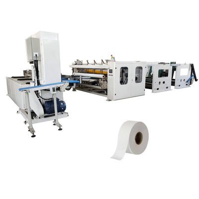 Automatische Maxi Toilet Paper Roll Productie Lijn Met Heat Shrink Verpakkingsmachine