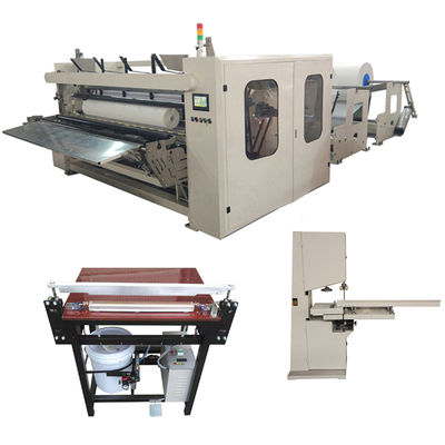 Gemakkelijk te bedienen Kleine Mini Center Pull Toilet Tissue Paper Roll Machine Productielijn