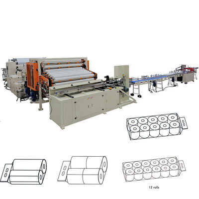 12 rollen bundel laminatie kleine toiletpapier roll maken machine productielijn