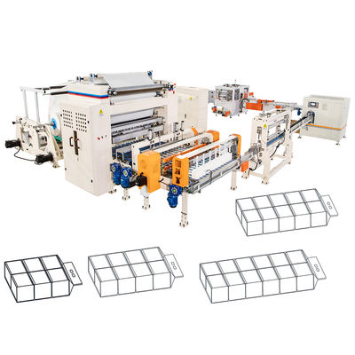 Automatische overdracht 1/2 vouw zachte zak tekenen gezichtsweefsel papier maken machine productie lijn prijs